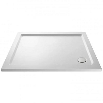 Nes Home Slim 1000 x 900 Rectangular Stone Resin Shower Tray For Wetroom Enclosure Price Comparisons | Compare The Build