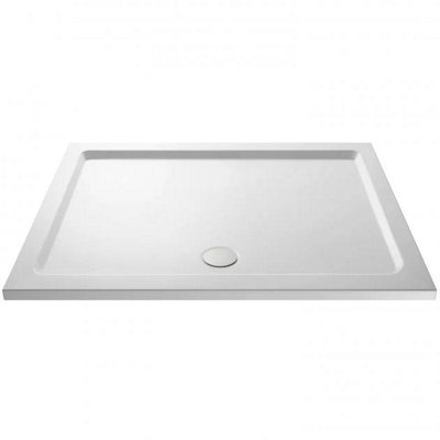 Nes Home Slim 1700 X 900 Rectangular Stone Resin Shower Tray For Wetroom Enclosure