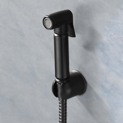 Nes Home Solid Brass Toilet Douche Shower Spray Kit, Holder & Hose Matte Black Price Comparisons | Compare The Build