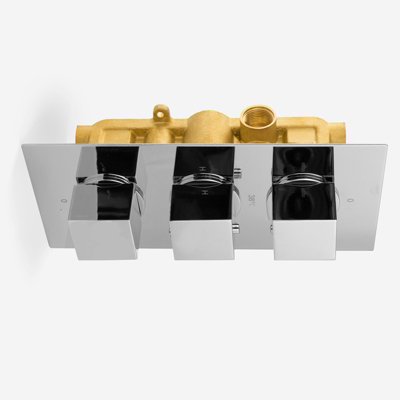 Ideal Standard Freedom Thermostatic Concealed Dual Outlet Shower Valve Square - 3