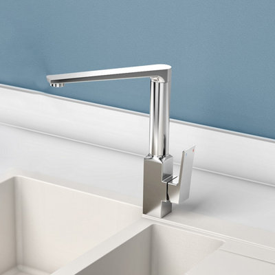 Nes Home Square Modern Design Kitchen Single Lever Mixer Tap Price Comparisons | Compare The Build