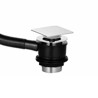 Nes Home Square Sprung Bath Waste & Overflow - 4