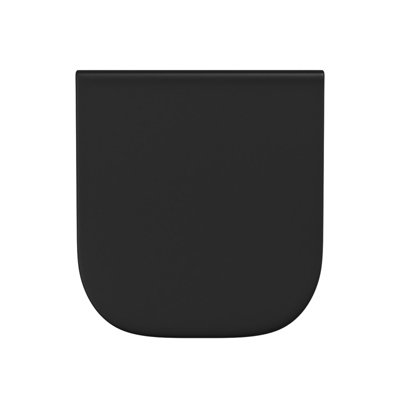 Nes Home Square Toilet Soft Close Seat and Seat Cover Matte Black