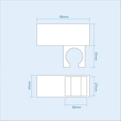 Nes Home Square Wall Bracket Holder
