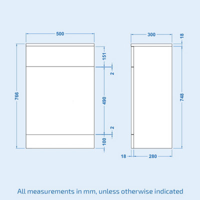 Nes Home Stan Back to Wall Toilet and Concealed Cistern WC Unit - 8
