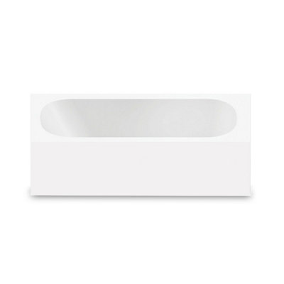 Nes Home Standard Round 1700mm x 700mm Single Ended Bath Tub With Leg Set