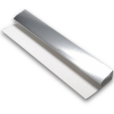 Nes Home Starter/End Chrome Trim 2700mm Length (cladding size suitability 10mm)