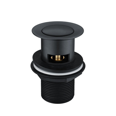 Nes Home Tesa Bathroom Basin Mono Mixer Tap & Basin Waste Matte Black - 4