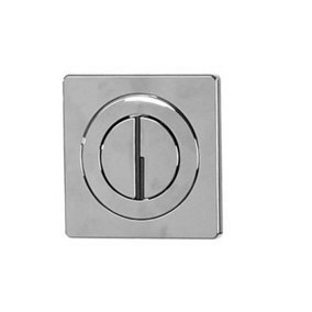 Nes Home Tipton Round Dual Flush Push Button Plate Chrome