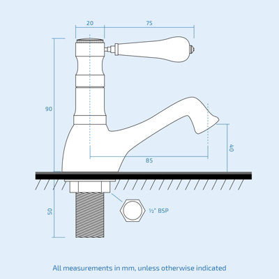 Nes Home Trafford Bathroom Brass Twin Basin & Bath Taps Chrome - 4