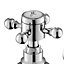 Nes Home Trafford Twin Hot and Cold Basin Taps & Bath Shower Mixer Tap Chrome