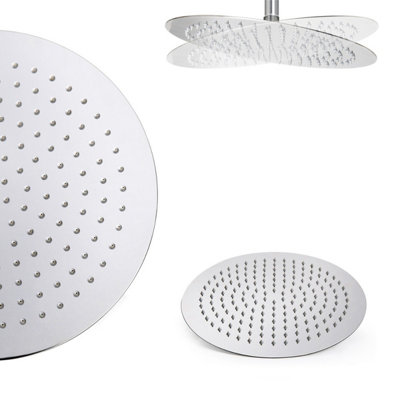 Nes Home Ultra Thin Round 300mm Shower Head Chrome - 4