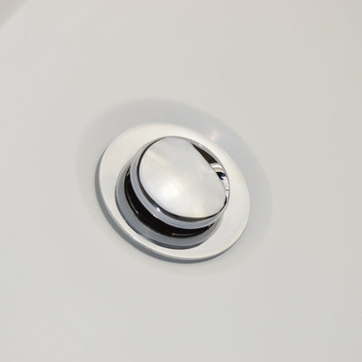 Nes Home Universal Chrome Bottle Trap and Slotted Waste for Bathroom Basin Sink - 6