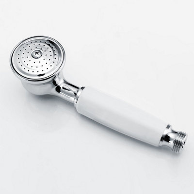 Nes Home Victorian Traditional Deck Mounted Cross Head Bath Shower Mixer Tap With Handheld Kit - 4