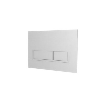 Nes Home Wall Hung Toilet Cistern Frame with Chrome Square Button Flush Plate - 3