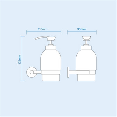 Nes Home Wall Mounted Soap Dispenser Matte Black