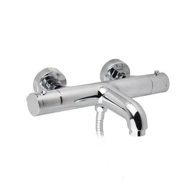 Nes Home Wall Mounted Thermostatic Shower Mixer Tap Chrome