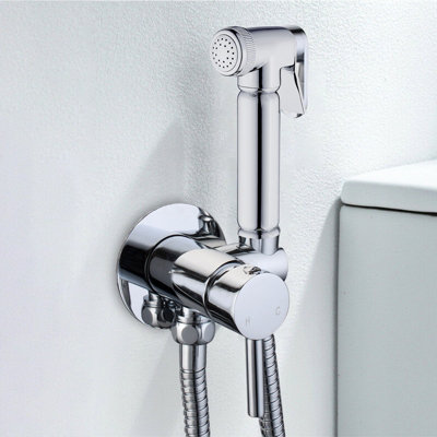 Nes Home Wall Mounted Toilet Bidet Mixer Spray Kit Douche Muslim Shattaf Bathroom 1/2"