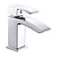 Nes Home Waterfall Bathroom Single Lever Cloakroom Basin Mono Mixer Tap with Waste