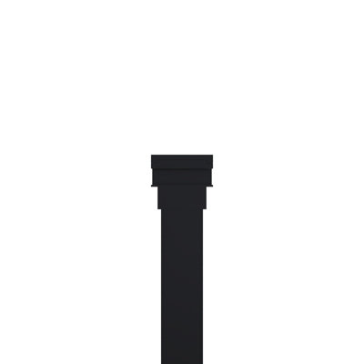 Nes Home Wetroom Glass 1100mm Wall Support Arm Matt Black - 4