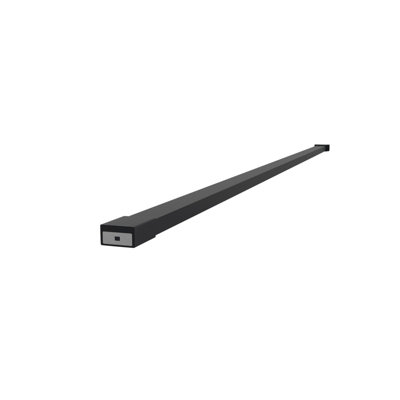 Nes Home Wetroom Glass 1100mm Wall Support Arm Matt Black - 5
