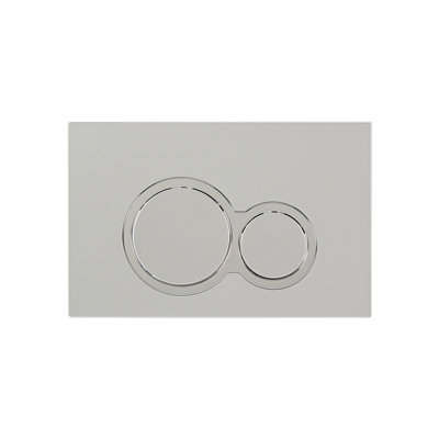 Nes Home WH Toilet Cistern Frame with Modern Chrome Round Button Flush Plate - 3
