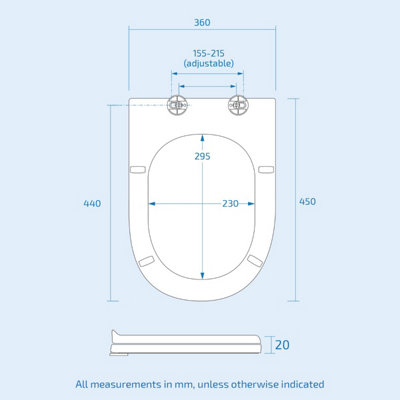 Nes Home White Oval Shape Modern Quick Release Soft Close Toilet Seat - 4