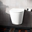 Nes Home Wila White Rimless Wall Hung Toilet With Ultra Slim Soft Close Seat