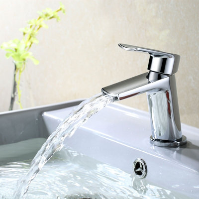 Nes Home Wilpa Basin Mixer Tap & Bath Filler Tap & Waste Chrome