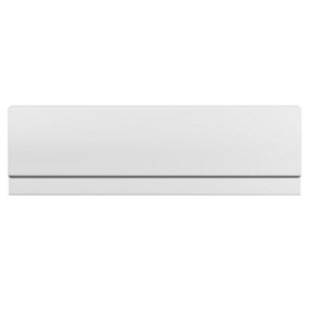 Nes Home Zelora Bathroom Modern White Acrylic Standard Front Bath Panel - 1700mm X 510mm