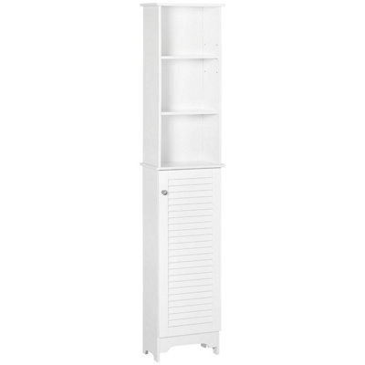 Nesaco Cofa Slim Tall Bathroom Storage Cabinet with Adjustable Shelves ...