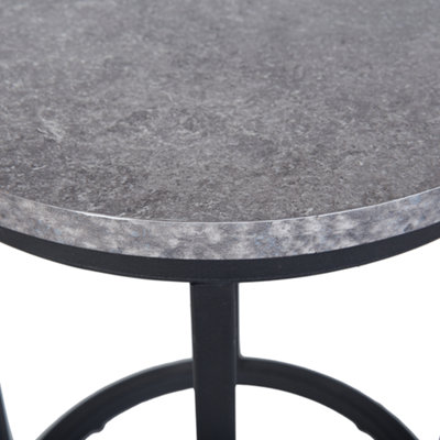 Nest of 2 Tables Concrete Effect DIXIE