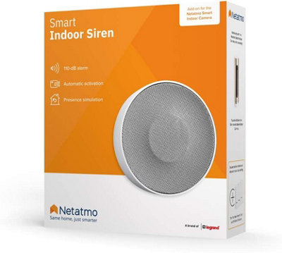 Netatmo Smart Indoor Siren with 110 decibel alarm DIY at B Q