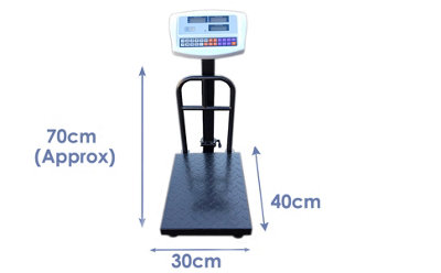 NETTA 100KG Heavy Duty Digital Platform Postal Parcel Scales with Bracket