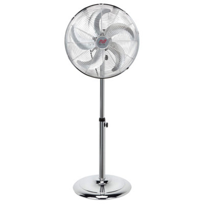 NETTA 16 Inch Metal Pedestal Fan - Chrome