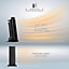 NETTA 2000W Fast Heating Ceramic Portable Tower Heater with Timer & Remote Control - Black