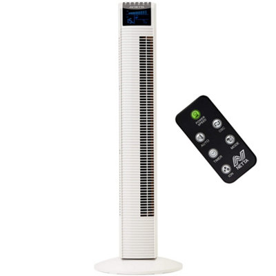 NETTA 36 Inch Tower Fan With Remote Control, Timer Quiet Cooling for Living Room, Bedroom, Office - White