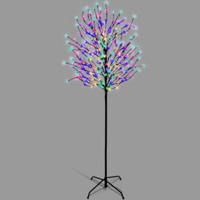 NETTA 5FT Cherry Blossom Tree with 250 LED Lights, Suitable for Indoor and Outdoor Use - Multi-Colour