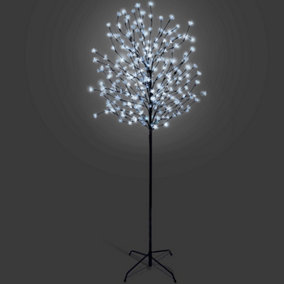 NETTA 6FT Cherry Blossom Tree with 300 LED Lights, Suitable for Indoor and Outdoor Use - Cool White