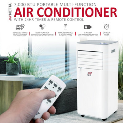 NETTA 7000BTU 3-IN-1 Portable Air Conditioner