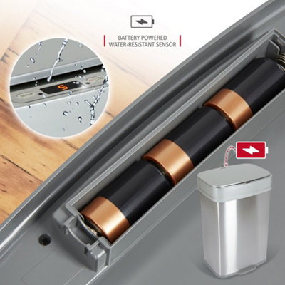 NETTA 80L Rectangular Sensor Bin - Stainless Steel