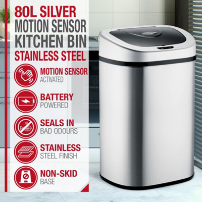 NETTA 80L Sensor Bin for Kitchen - Large Touch-Free Automatic Motion ...