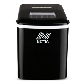 NETTA Ice Maker - 12kg Capacity, 1.8L Tank - Black