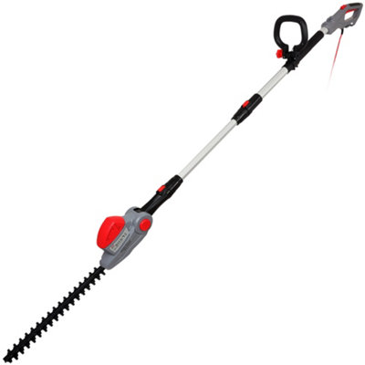 NETTA Pole Hedge Trimmer Long Reach Telescope - 550W Power, 2.7m Extendable Reach, Adjustable Head, 10m Cable