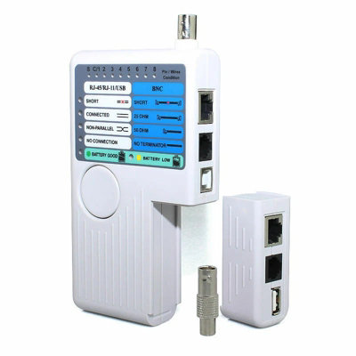 Network and LAN Cable Tester All in One - RJ11 RJ45 USB BNC for UTP STP ...