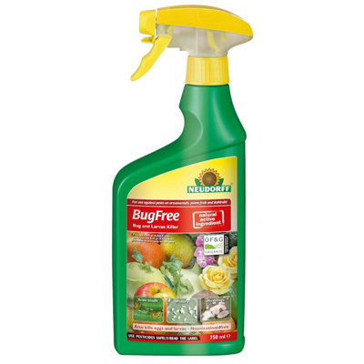 Neudorff BugFree Organic Bug & Larvae Killer Natural Active Ingredient 750ml