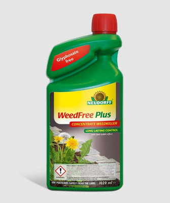 Neudorff Concentrate Weedkiller WeedFree Plus Glyphosate Free Fast Acting 1020ml