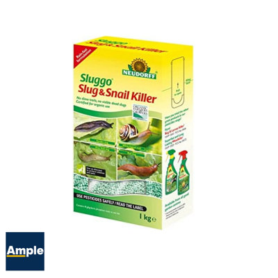 Neudorff Sluggo Ready Use Organic Slug Snail Killer Pellets Ferric Phosphate 1KG