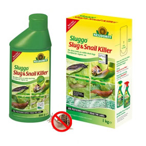 Neudorff Sluggo Slug Snail Killer Pellets 800g And 1kg Refill Ferric Phosphate