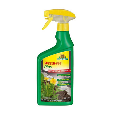 Neudorff WeedFree Plus Weedkiller Spray RTU Glyphosate Free Fast Acting 750ml